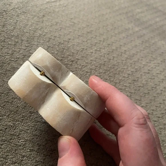 Heart-Shaped Wooden Trinket Box - Picture 2 of 5